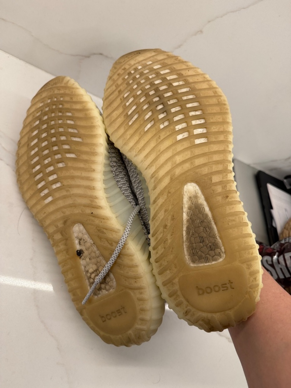 adidas Yeezy Boost 350 V2 Gray Cream - Picture 3 of 3
